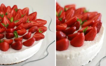 Çilekli Peynirli Kek Tarifi